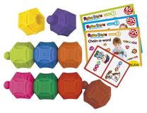 Kaladėlės, abėcėlė K's Kids Chain A Word, EN, įvairių spalvų
