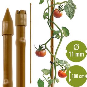 Auga atbalsts Bioogrod 720420, 180 cm, plastmasa/tērauds, brūna krās.