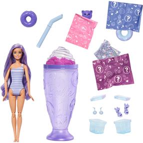 Lėlė su priedais Mattel Barbie Pop! Reveal Treats, 29 cm, violetinė sp.