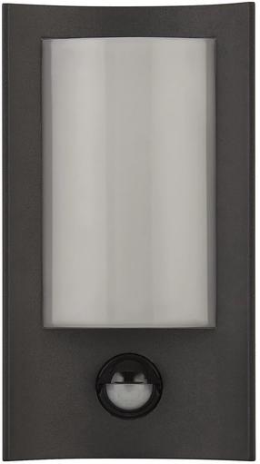Sieninis lauko šviestuvas Searchlight Redor, 6.91W, LED, IP44, juoda sp., 11 cm x 19.8 cm