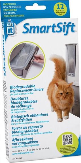Maiss Hagen Biodegradable Replacement Liners, 12 gab., Pelēka krās.