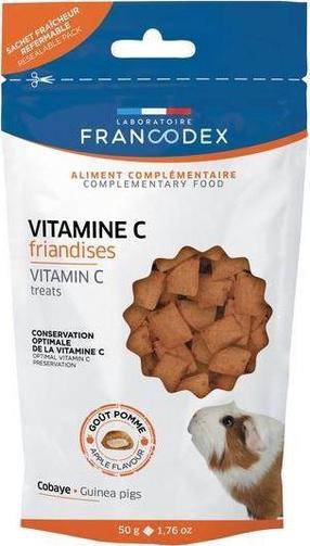 Näriliste maiuspala Francodex Vitamin C, merisigadele, 0.05 kg