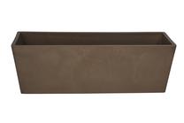 Gėlių vazonas Domoletti 11U55, spw, 55 cm x 22 cm, Ø 55 cm, tamsiai ruda sp.