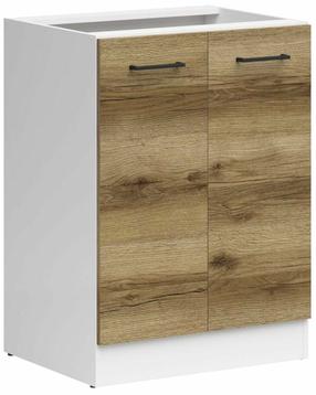 Apatinė virtuvinė spintelė Junona, light delano oak sp., 47 cm x 60 cm x 82.5 cm