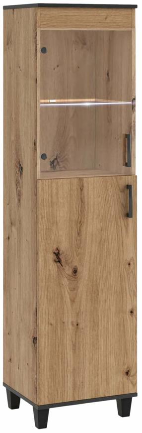 Vitrīna ADRK Pola 04, artisan oak krās., 40 cm x 50 cm x 193 cm