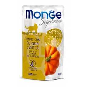Mitrā kaķu barība Monge Supreme MN07818, tunzivis/kvinoja, 0.080 kg