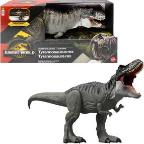 Žaislinė figūrėlė Mattel Jurassic World Rebirth Super Colossal Tyrannosaurus Rex JGB52, 99 cm, pilka sp.