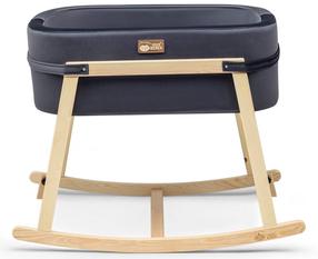 Kūdikių lopšys Kalune Design Hier Cradle 90 x 58 cm, juoda sp./medžio sp.