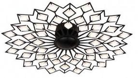 Valgusti lagi CristalRecord Ibone, LED, 3000 °K, valge v./must v. / valge v., 76 x 76 cm