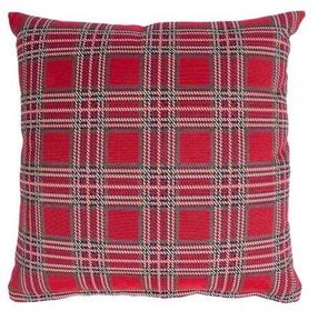 Dekoratyvinė pagalvėlė Home4you Holly, balta sp./raudona sp./žalia sp., 45 cm x 45 cm