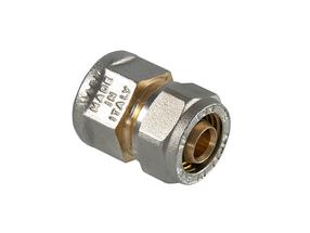 Užveržiamas antgalis TDM Brass 1035, 26mm x 3/4", žalvaris/nikelis