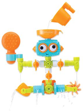 Ūdens rotaļlieta Infantino Plug & Play Plumber Set 116217025, daudzkrāsaina, 16 gab.