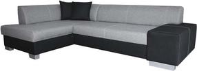 Kampinė sofa Fabio Sawana, juoda sp./pilka sp., kairinė, 167 x 268 cm x 73 cm
