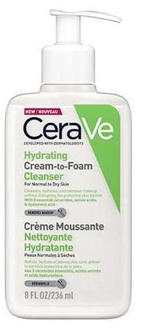 Очищающее средство для лица Cerave Hydrating Cream To Foam, 473 мл