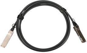 Tīkla kabelis Extralink QSFP+ DAC 15807 QSFP+, QSFP+, 3 m, melna krās.
