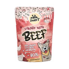 Влажный корм для собак Mr. Bandit, говядина/курица, 0.18 кг