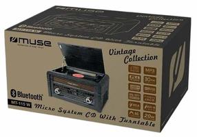 Plaadimängija Muse Vintage Collection MT-115W, must v., 20 W