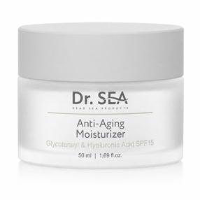 Veido kremas Dr. Sea Anti-Aging Moisturizer Glycotensyl & Hyaluronic Acid, 50 ml, SPF 15