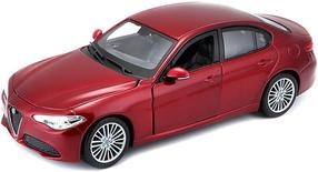 Žaislinis automobilis Bburago Alfa Romeo Giulia 2016, 1:24, raudona sp.