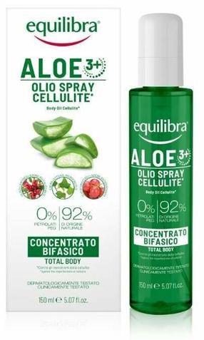 Ķermeņa eļļa Equilibra Aloe 3+ Cellulite Two Phase, 150 ml