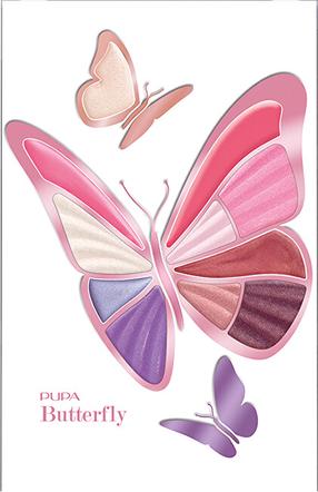 Acu ēnas, lūpu balzāms PUPA Milano Butterfly Palette, 14.3 g 03