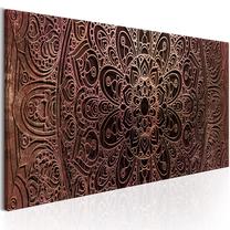 Reprodukcija Artgeist Mandala: Amber Silence HK6563, 120 cm x 40 cm