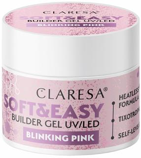 Vormitav küünegeel Claresa Soft&Easy Builder, blinking pink v., 12 g