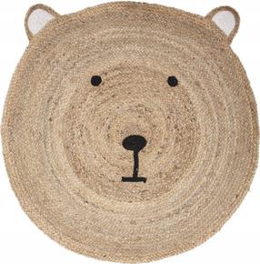 Paklājs iekštelpu Atmosphera Teddy Bear, brūngans krās., 100 cm x 100 cm