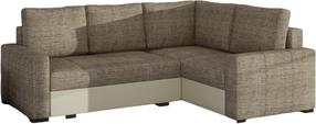 Kampinė sofa Corona Berlin 03, Soft 33, šviesiai ruda sp., dešininė, 162 x 235 cm x 90 cm