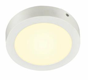 Šviestuvas lubų ir sienų SLV Senser 1003015, LED, 3000 °K, 1 x 13 W, balta sp. / balta sp., 16,5 x 16,5 x 3,5 cm
