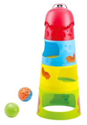 Attīstoša rotaļlieta PlayGo Dino Stack & Roll, daudzkrāsaina