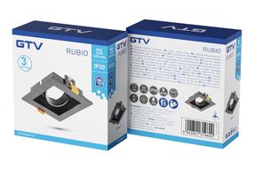 Valgusti lagi GTV Rubio, GU10, must v., 10 W