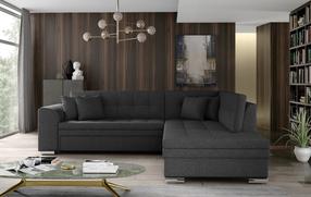 Kampinė sofa Pieretta Inari 96, tamsiai pilka sp., dešininė, 205 x 260 cm x 80 cm