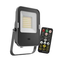 Prožektors ar kustības sensoru, stiprināms gan pie griestiem, gan sienas Kobi Premium 3728, 30 W, 3000 °K, IP65, melna krās.