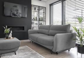 Sofa Silva Velvetmat 4, pilka sp., 90 x 236 cm x 90 cm