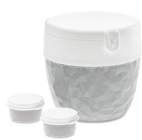 Indelis maistui, rinkinys Koziol Bentobox L, 0.9 l, 14 cm x 13 cm, pilka sp., 3 vnt.