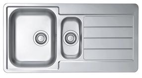 Virtuvinė plautuvė Alveus Line 10 Sat, nerūdijantysis plienas, 42 cm x 98 cm x 16 cm, chromo sp.