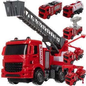  Rotaļu transportlīdzekļu komplekts Urban Security 26305, 1:48, sarkana krās.