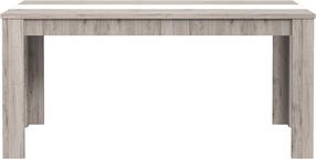 Stalas Forte, balta sp./šviesiai pilka sp., 160 cm x 90 cm x 74.7 cm
