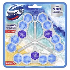 WC valiklis - gaiviklis Domestos Trio power Ocean, 55 g, 3 vnt.