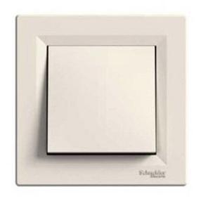 Slēdzis Schneider Electric Asfora EPH0100323, 1 kl, gaiši brūna krās.