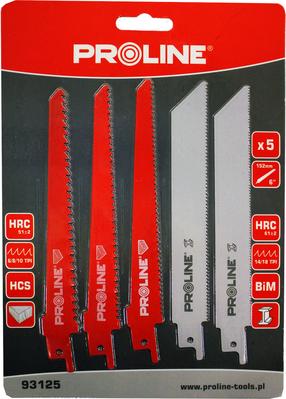 Tiesinių pjūklų geležtė Proline, 152 mm, 5 vnt.