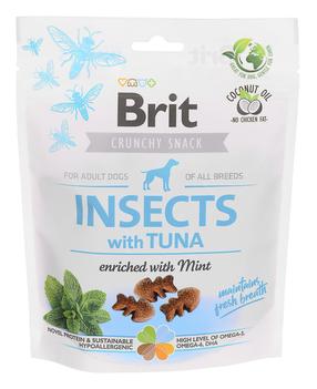Skanėstas šunims Brit Care Crunchy Cracker Insects with Tuna, žuvis, 0.2 kg