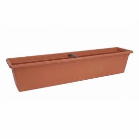 Balkona stādītājs Plastkon Garden 41105612, plastmasa, 78 cm x 17 cm, Ø 78 cm, brūna krās.