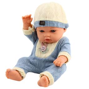 Lėlė - kūdikis Knitted Outfit, 29 cm, mėlyna sp.