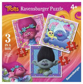 Dėlionė 3in1 Ravensburger Poppy, Branch & Biggie, 110 vnt.