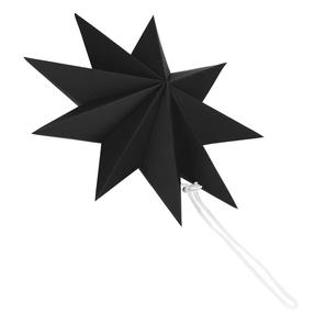 Kalėdinė dekoracija, "Žvaigždė" Springos Star CA1104, 30 cm, juoda sp.