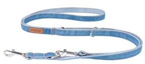 Reguliuojamas pavadėlis Amiplay Denim, mėlyna sp., 1-2m x 1cm