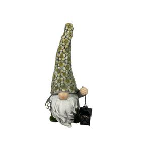 Sodo dekoracija "Nykštukas" Garden Center NFZ21018B/YSJ21018B, 25 cm x 20 cm x 56 cm, juoda sp./žalia sp./pilka sp.