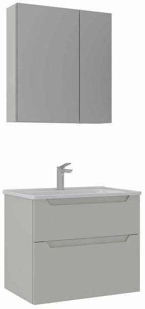 Комплект мебели для ванной комнаты Kalune Design Messina, матовый кашемировый цв., 45 см x 65 см x 55 см